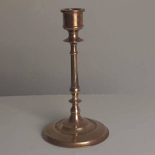 Antiguo Candelabro Danés De Latón Siglo Xix 1