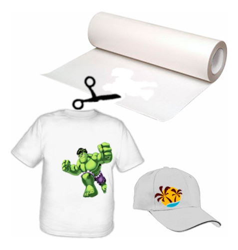 Vinilo Textil Sublimable Transparente S/respaldo Moritzu 0