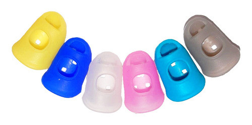 Kit C/ 4 Protetores De Dedos Pequeno De Silicone Coloridos 0