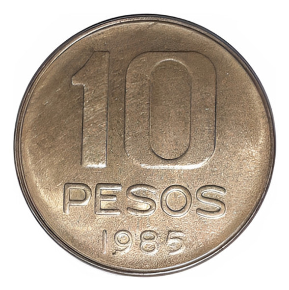 Moneda De 10 Pesos Del Año 1985 0