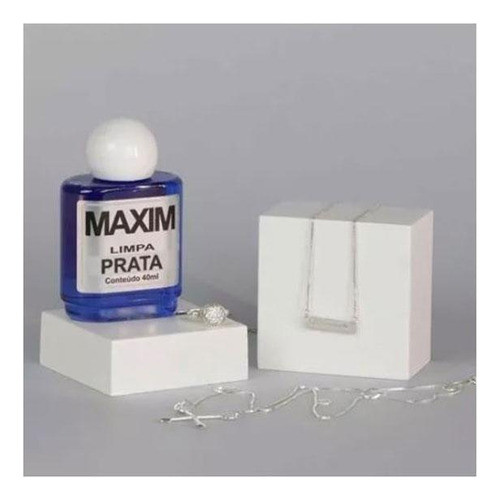 Kit 6 Limpa Prata 925 Maxim 40ml Azul  Liquido 1