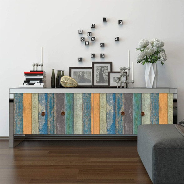 Papel Adhesivo Madera Pintada Tapiz Decorativo 1