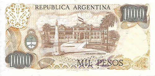 Bottero 2457 $ 1000 Pesos Ley 18188 Serie H Ex Palermo 1
