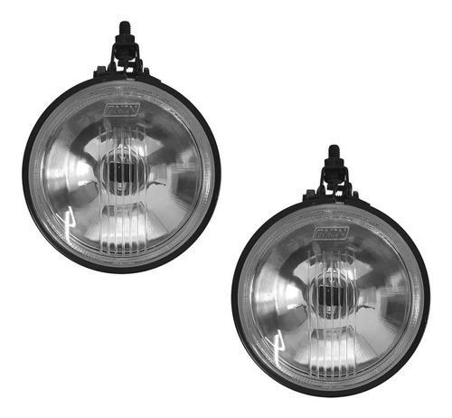 Par Farol Milha Auxiliar Parachoque E Spoiler Redondo 0