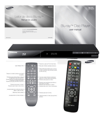 Controle Para Blu-ray Samsung Ak59-00113a 1