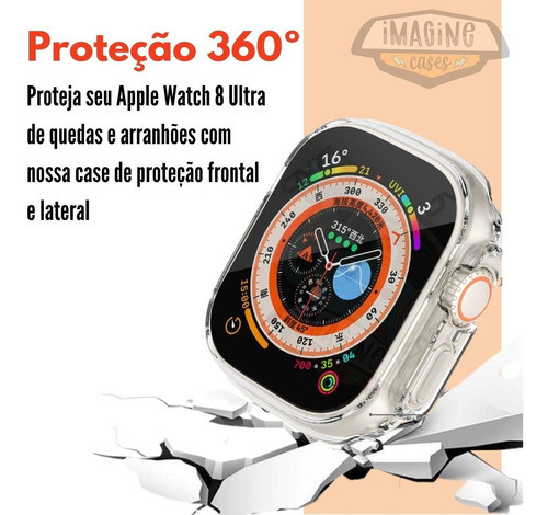 Case Protetor De Tela Para Applewatch Serie 8 Ultra 49mm 1