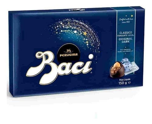 Bombones Italianos Chocolate Baci Box Original Dark 150g 0