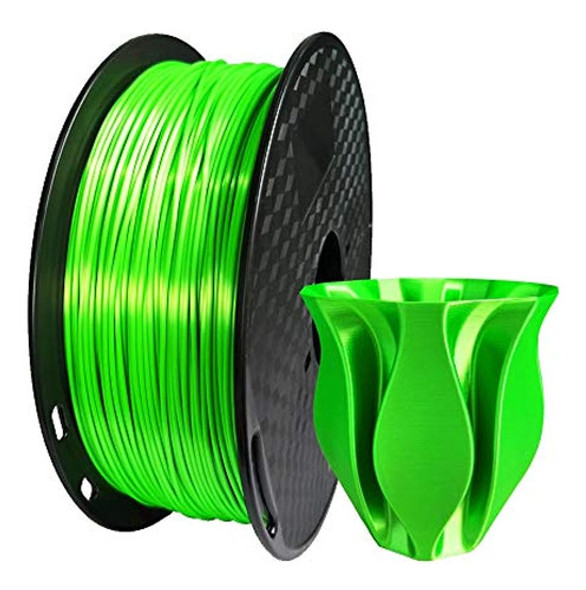 ~? Filamento Pla Verde Seda 1.75mm Filamento De Impresora 3d 0