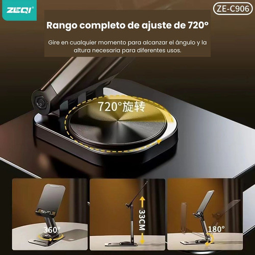 Soporte Telescopico Para Telefono O Tablet Ángulo Regulable 1