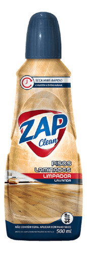 Kit 4un Limpador De Pisos Laminados Zap Clean 500ml 1
