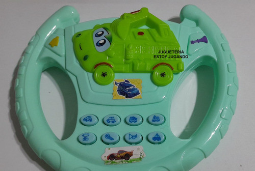 Volante Cars 8 Botones Sonidos Distint Juguete Didáct Oferta 1