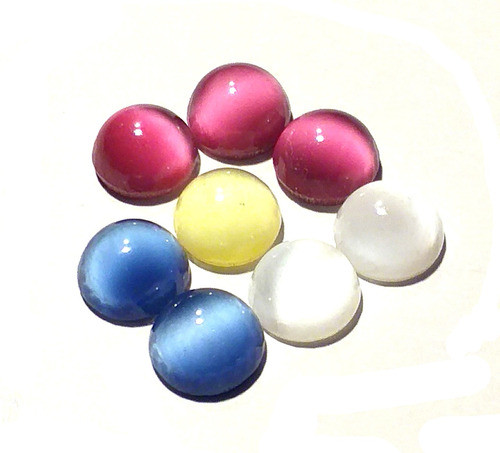 Cabujones Vidrio Circulares 9 Mm X Alto 5 Mm Lote X9 Bijou 0