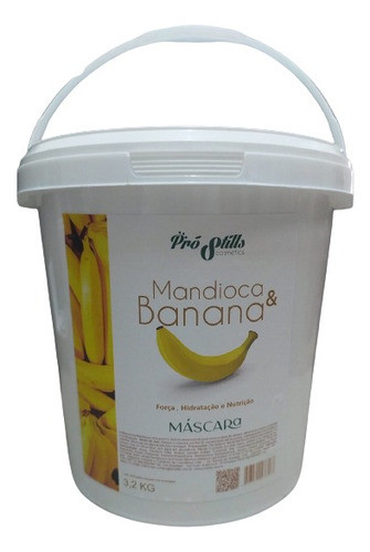 Máscara Mandioca E Banana Hidratação E Nutrição 3.2kg 0