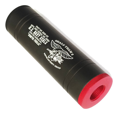 Supressor Silenciador Airsoft 100x28mm - Sea Parts S001 1