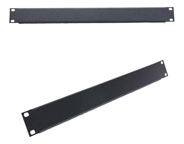 Frente Falsa 1ux19 Polegadas Para Racks Tampa Cega Preto 0