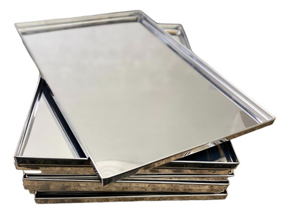 Bandejas Acero Inox 0,6 Mm 30x40x2 10 Uni 0