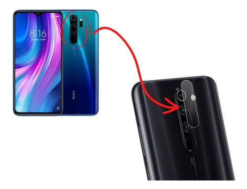 Protector Full Xiaomi Note 8 Pro Pantalla Y Camara Vidrio 1