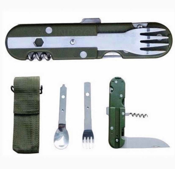Set Cubiertos Plegables Camping Militar Supervivencia 7en 1 0 Set Cubiertos Plegables Camping Militar Supervivencia 7en 1 0