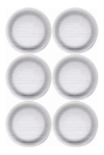 Plato Hondo Duralex 22.4 Cm Diamante X6 Unid. 0