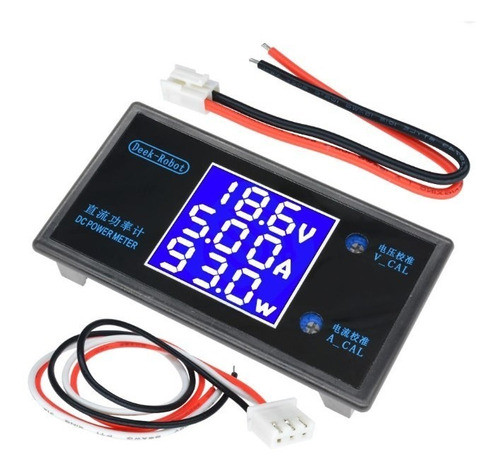 Voltimetro Amperimetro Watimetro Digital Dc 100v 10a 0