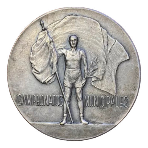 Antigua Medalla Campeonatos Municipales Bs As 1933 0