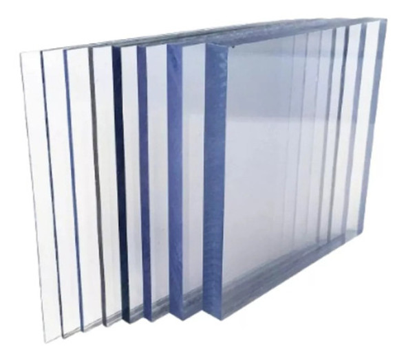 Placa Policarbonato Compacto 10mm Transparente  1,22 X 2,44 0