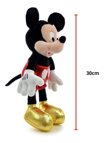 Peluche Mickey Mouse Brilloso 30cm Disney  Lic. Oficial 1