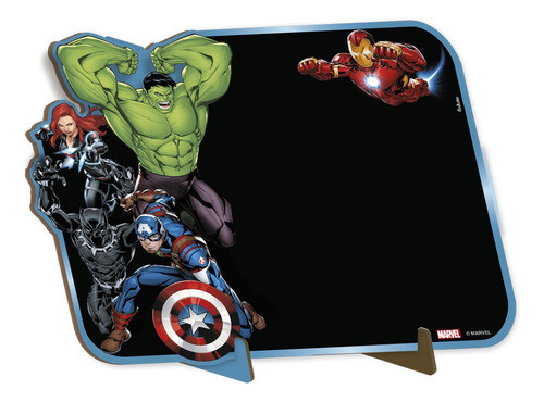 Lousa Decorada G Avengers Em Mdf 0