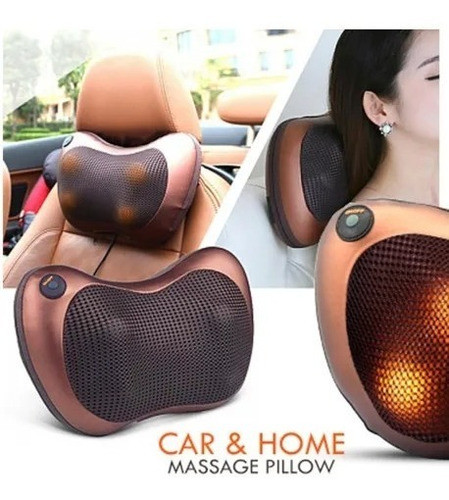 Almohada Masajeador Cuello Cervical 12v 220v Auto Casa 1