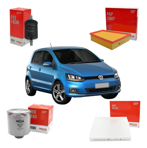 Kit Filtros Wega Fox/ Suran/ Voyage/ Gol Trend - Gutti 0