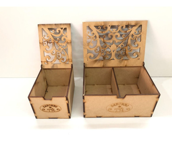 Caja De Té Fibrofacil Mdf X30u Simples Y X10u Dobles Caladas 0 Caja De Té Fibrofacil Mdf X30u Simples Y X10u Dobles Caladas 0