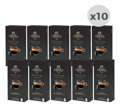 Cápsulas De Café Garibaldi Gusto Top 10 Cápsulas X10 0