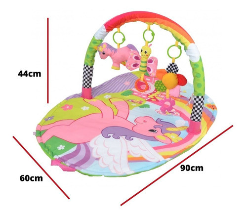 Gimnasio Para Bebés Unicornio Rosa Sonajero 54147 1