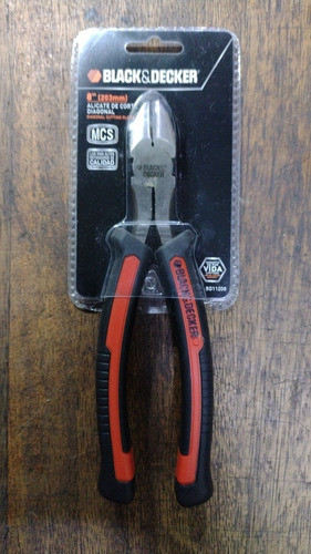 Alicate De Corte Diagonal  Black Y Decker 8 Pulgadas (203mm) 1