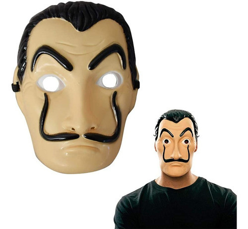 Careta Dali La Casa De Papel Disfraz Plastico 0