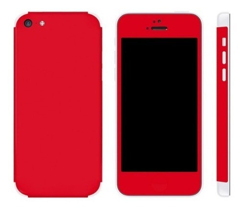 Styker Skin Premium - Jateado Fosco Vermelho - iPhone 5c 0