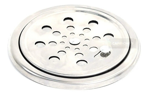 Ralo Banheiro Redondo 10x10 Anti Cheiro E Porta Grelha Inox 1