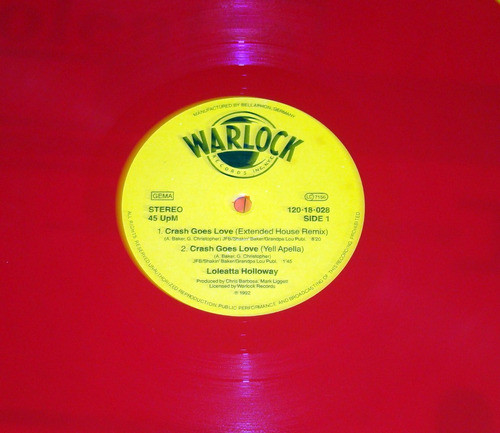 Loleatta Holloway Crash Goes Love Maxi Aleman Lp Rojo Kktus 1