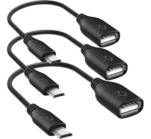 Cable Adaptador Usb-c Macho A Usb 2.0 Hembra | 3 Piezas 0