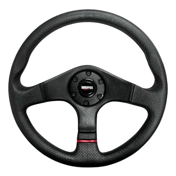 Volante Auto Universal Deportivo Tuning 3 Rayos 38cm 380mm 0