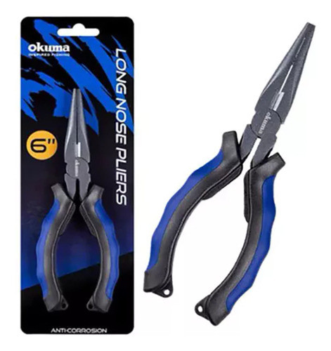 Pinza Pesca Okuma Punta Larga 6'' Acero Anticorrosion 1