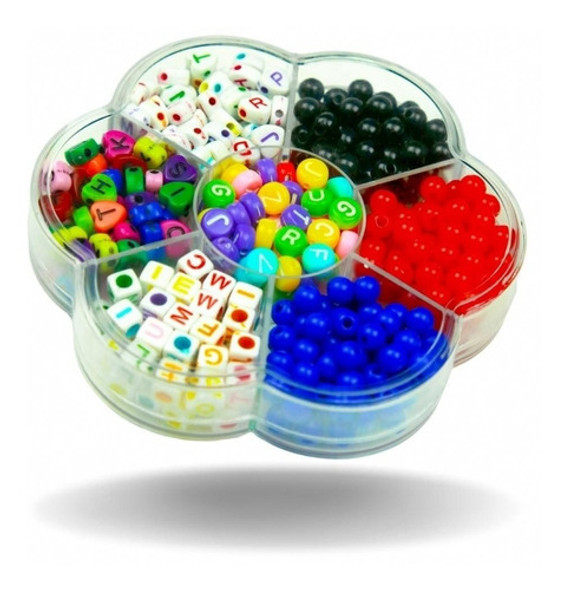 Kit De Miçangas Para Pulseira 04 - Com 474 Peças - Brx 0