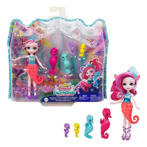 Muñeca Sirena Enchantimals Con Mascota Marina Original 0