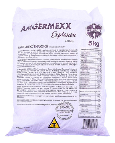 Farinhada  Amgermexx Explosion - Amgercal - 5 Kg 0