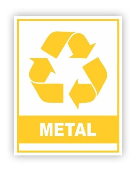 Adesivo Para Lixeiras | Metal | 14x18cm | 10 Unid 0