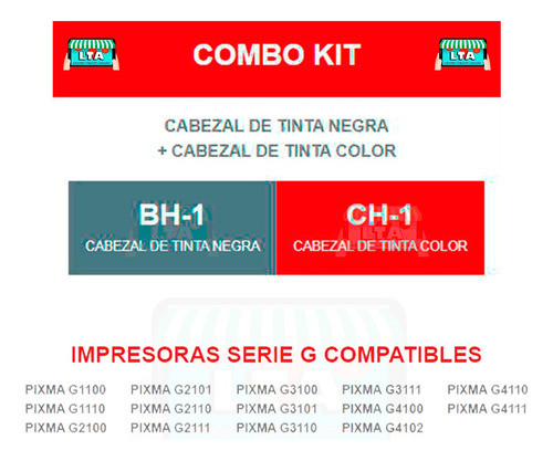 Cabezal Color Original Para Impresora Canon Pixma G2110 1