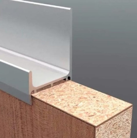 Perfil Mini Tirador Manija De Aluminio X 3 Mts Puerta Mueble 1