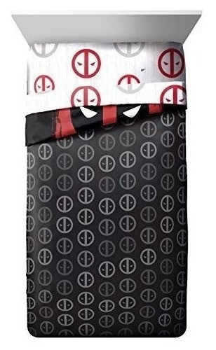 Marvel Deadpool Invasion Twinfull Comforter Super Soft Kids 1