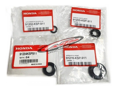 Kit Juego Retenes Motor Original Honda Xr 190 L Moto Sur 0