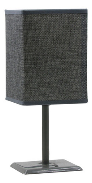 Lampara De Mesa Con Pantalla Gris 0